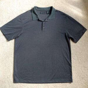 Perry Ellis Portfolio Men's Slate Blue Polo Shirt Collared Short Sleeve Sz XL